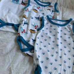 Infant Boys Tank Top Onesies 0-3 Months 