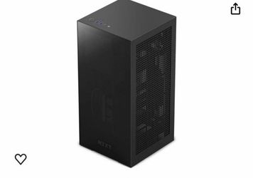 NZXT H1 Version 2 - CS-H11BB-US - Small Form-Factor ITX Case - Dual Chamber Airflow - Tinted Tempered Glass Front Panel - 140mm Liquid Cooler -SFX 75