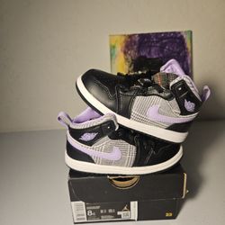 Size 8c - Kids Purple Jordan 1's - $65
