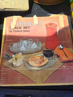 Vintage 16 pices  federal  homestead  snake set