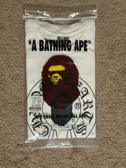 White and black BAPE/Chrome Hearts T-Shirt