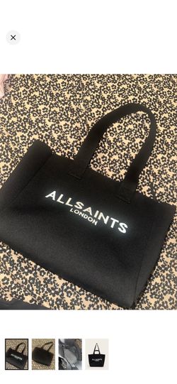 AllSaints London Black Logo Tote