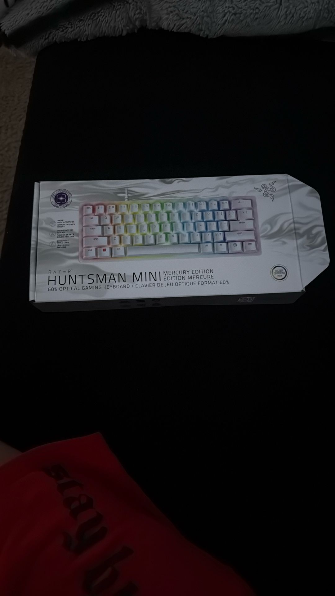 Razer - Huntsman Mini 60% Wired Optical Clicky Switch Gaming Keyboard with Chroma RGB Backlighting - Mercury