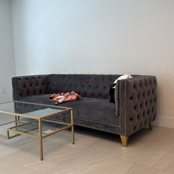 Coffee table and couch set