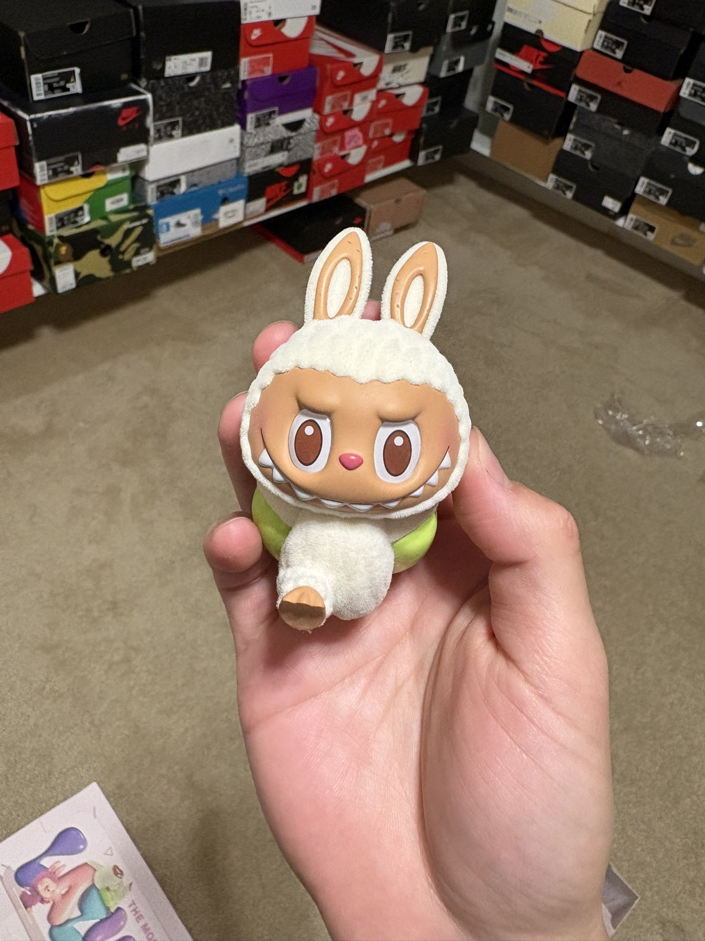 100% Authentic POP MART The Labubu Lazy Yoga Mini Figure Cute Toy - Lay Down