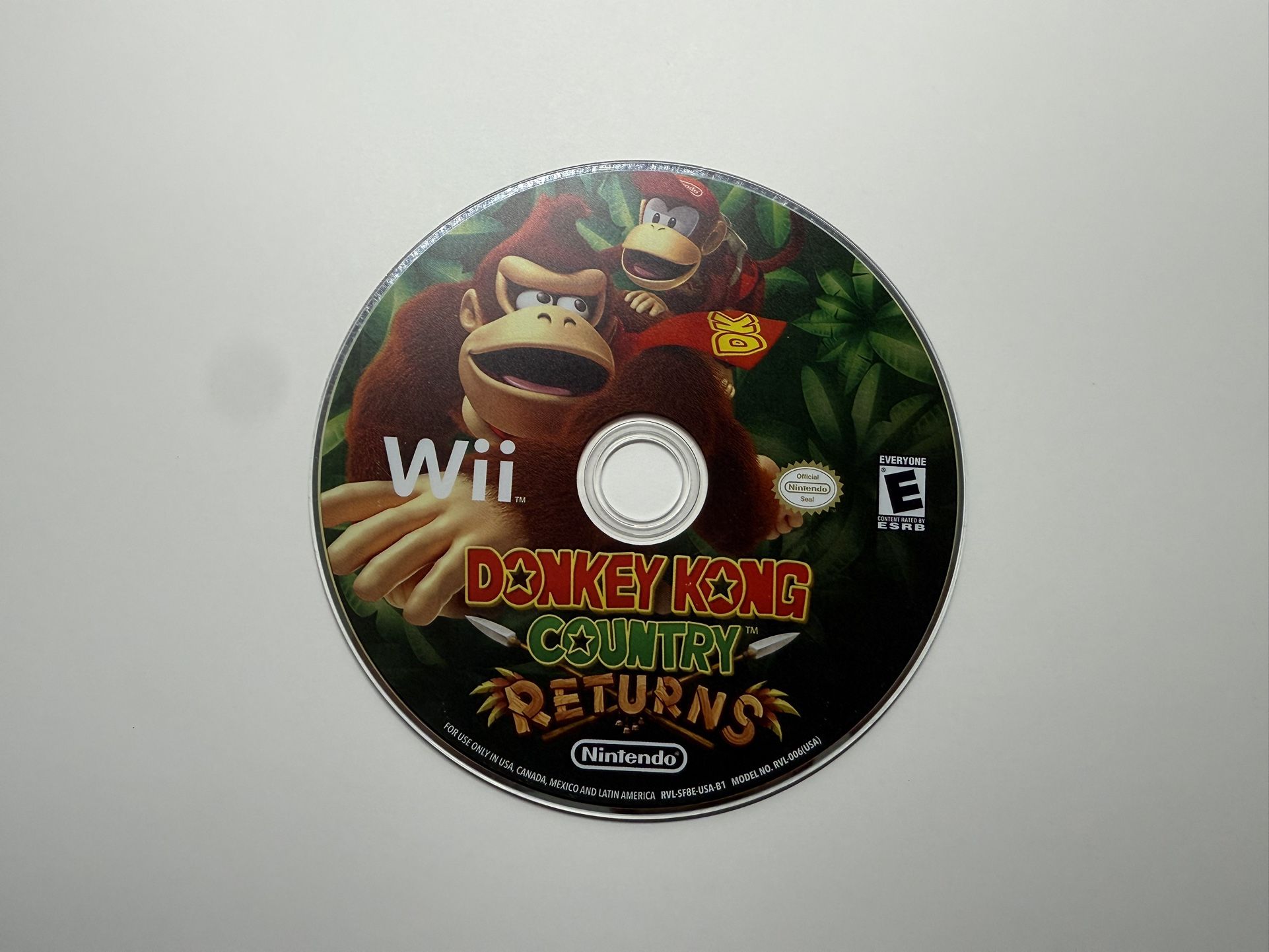 Donkey King Country Returns - Nintendo Wii (Disc-Only, Tested)