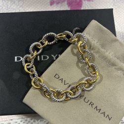 David Yurman Gold and Silver Bracelet Womens