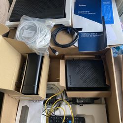 Spectrum Modern , Router And Cable Tv Receiver With Remote