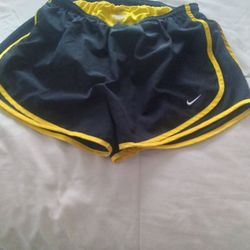Black And Yellow Nike Shorts (Women's)