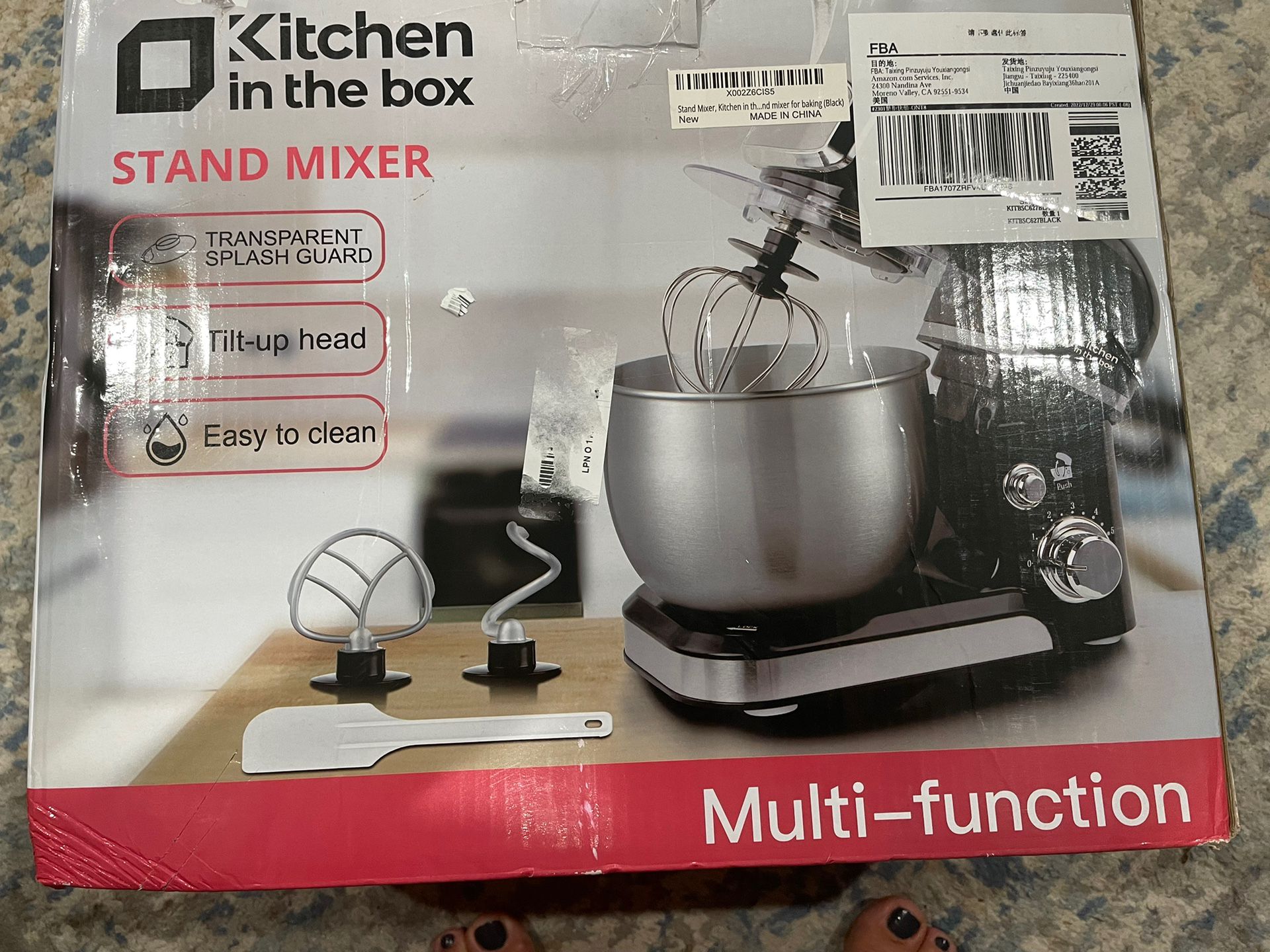 Kitchen in the box Compact Stand Mixer 3.2Qt Small Electric Food