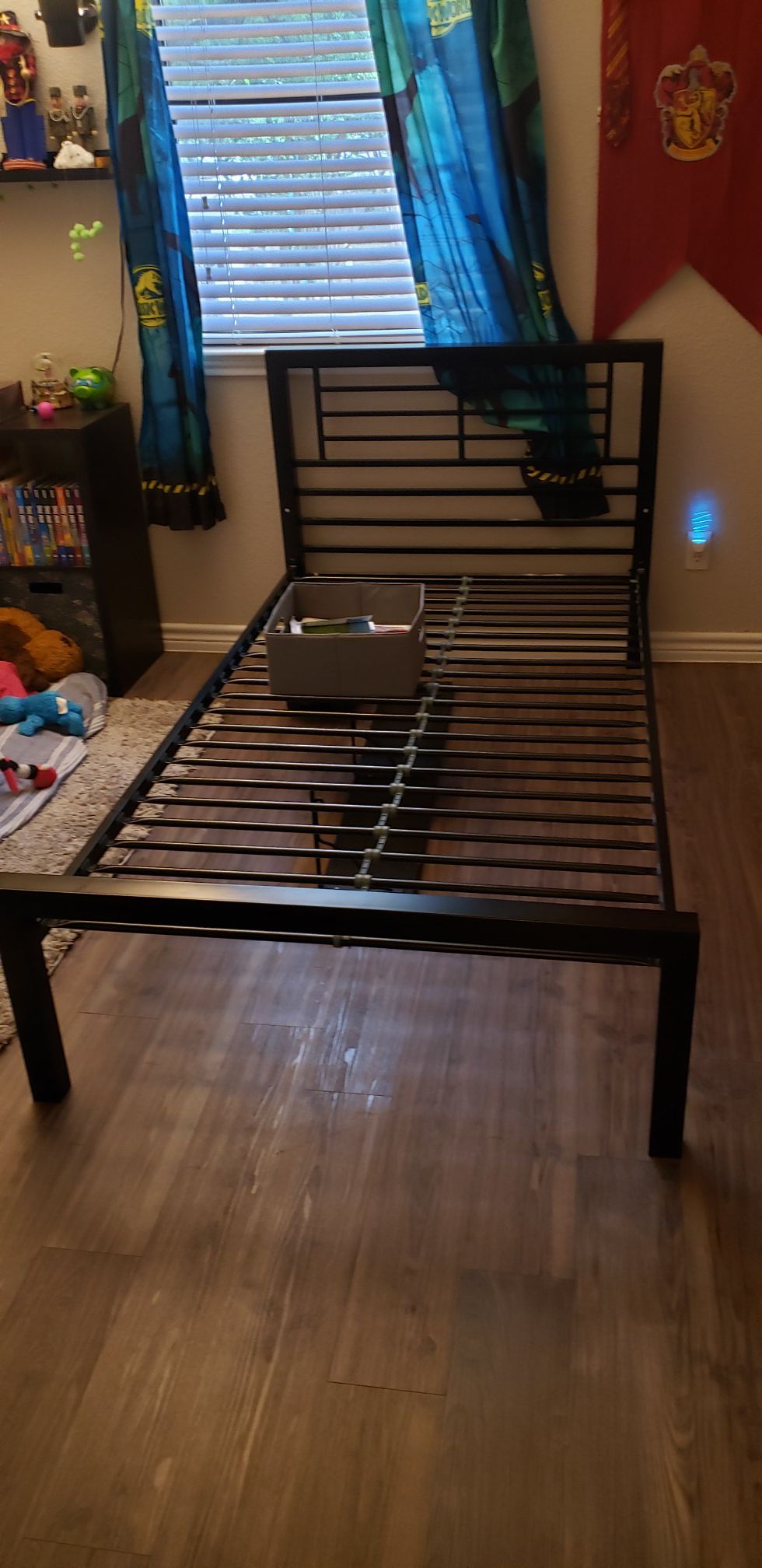 Twin bed frame.