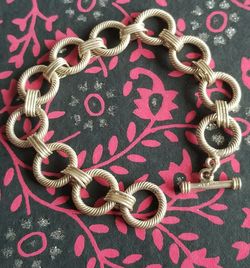 Sterling Silver Circle Link Bracelet