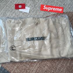 Supreme Motion Logo Hooded Sweatshirt (SS23) Dark Tan