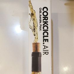 Corkcicle Air 4-in-1 Wine Chiller, Aerator, Pourer, and Stopper 