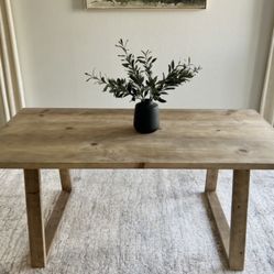 6FT X 3FT Solid Wood Modern Rustic Farmhouse Dining Table 