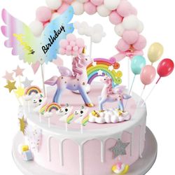 Unicorn Cake Topper Cake Decoration #1007