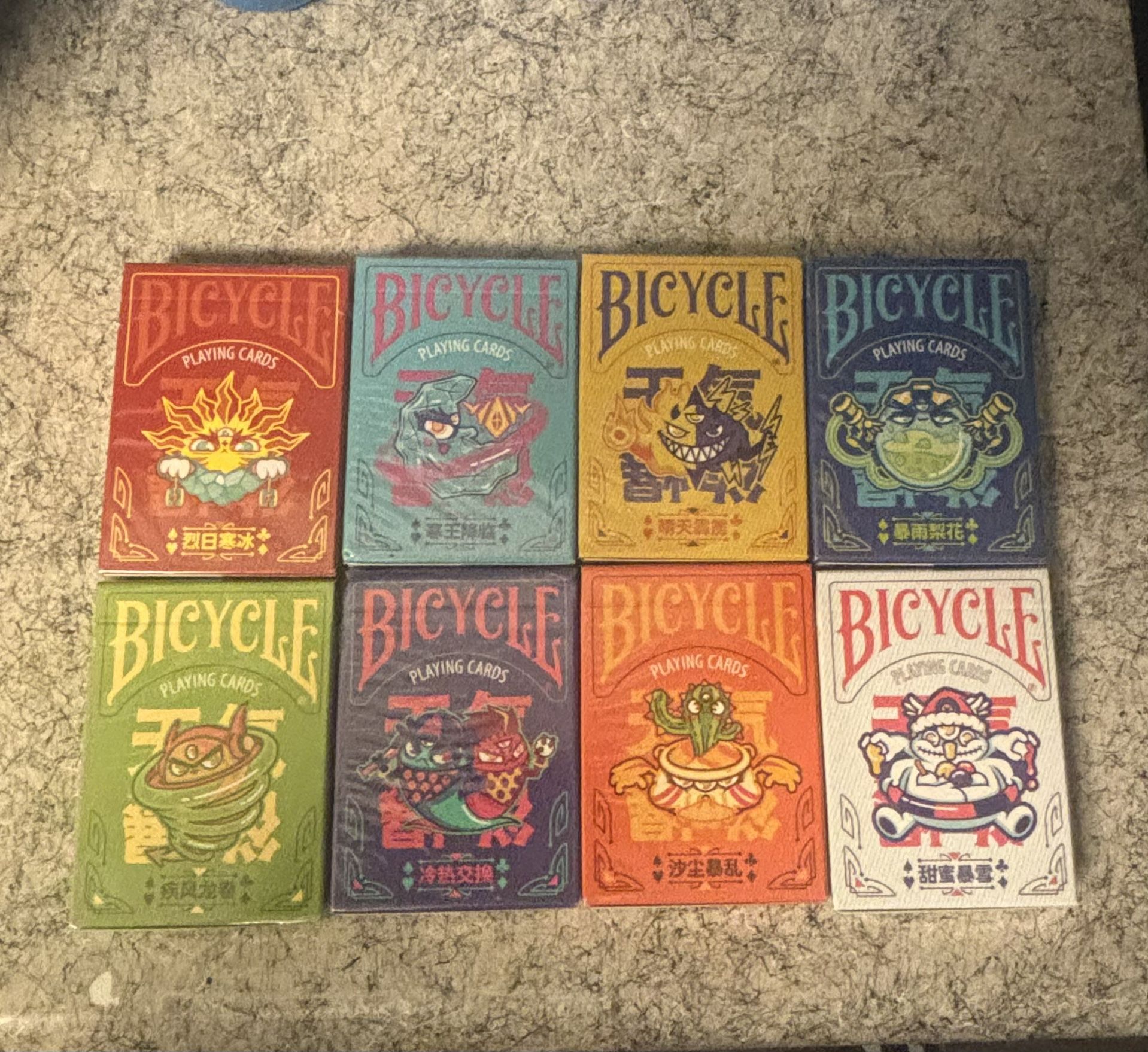 Bicycle Chilly Weather Playing Cards 8 Deck Set