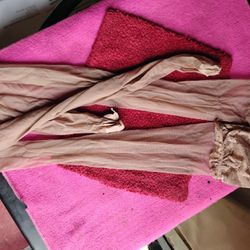 A sexy Pair Of  Tan Knee Highs W/ Lace 