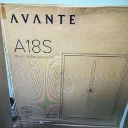 Avante Audio A18S 18” Active Subwoofer 120V - Brand new