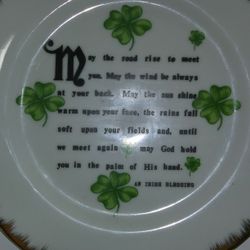 $4 Irish Blessing Plate