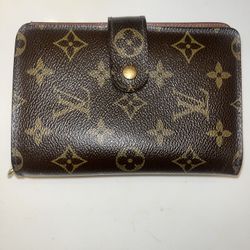 Louis Vuitton Monogram snap wallet (likely an agenda-style or compact organizer wallet)