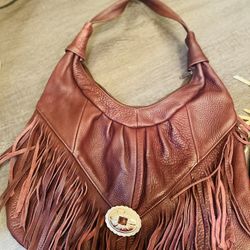 Leather Fringe Purse