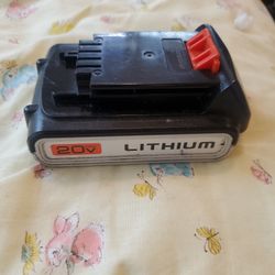 Black And Decker 20v Max Lithium Ion Battery 