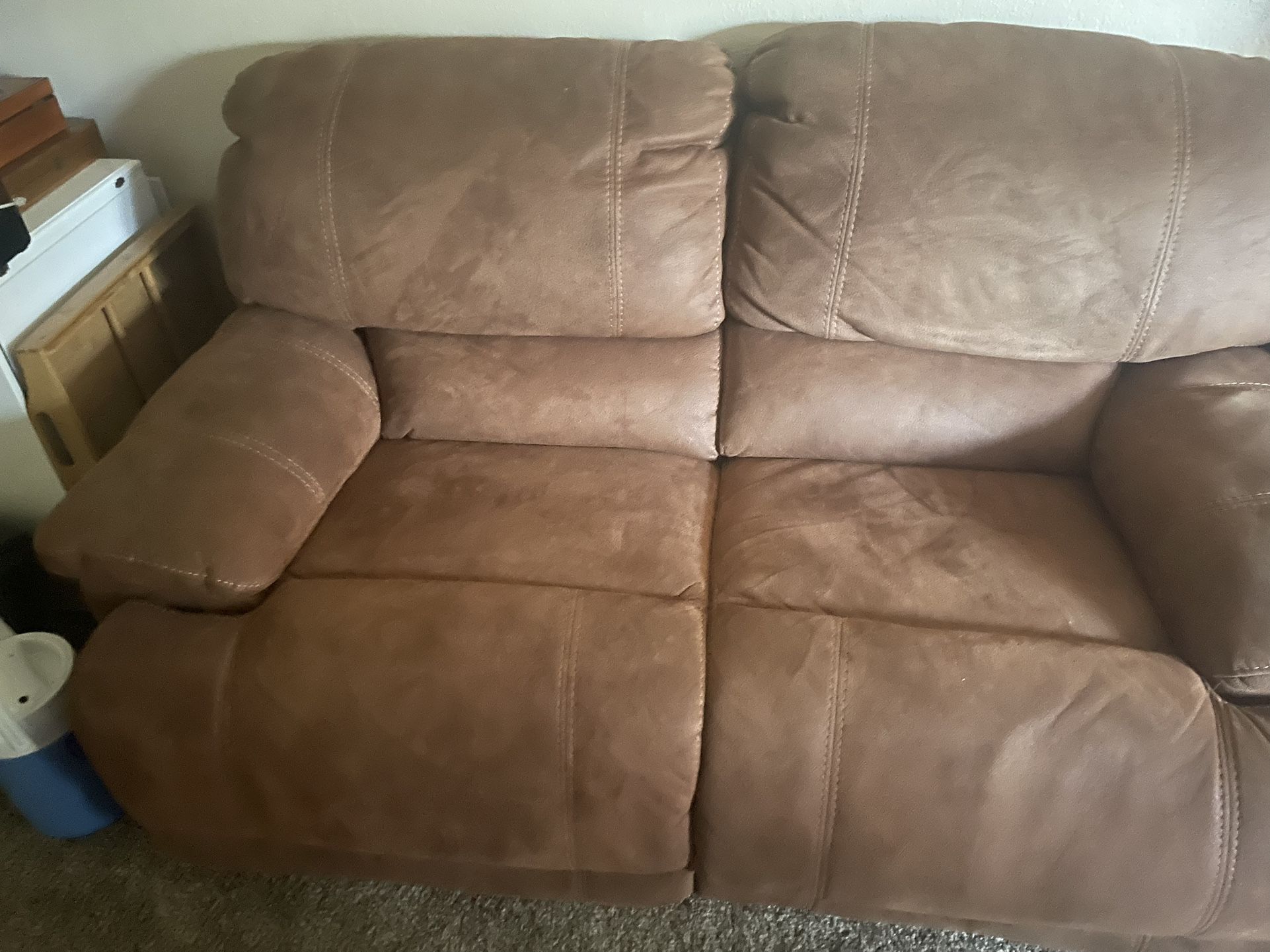 Small Brown Couch In Great Condition 150$ OBO