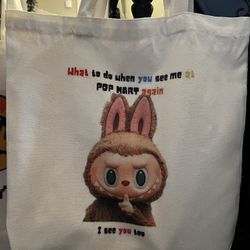 Tote Bag With Labubu 