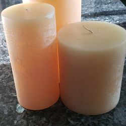 Pottery Barn Pillar Candles 