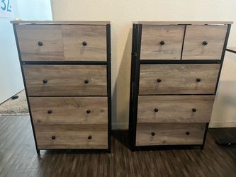 Matching 4-Drawer Storage Dressers – Great Condition