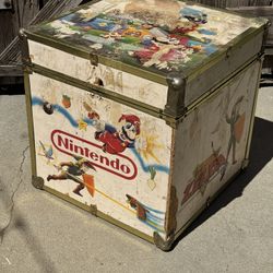 Vintage Nintendo Super Mario Zelda Storage Box 