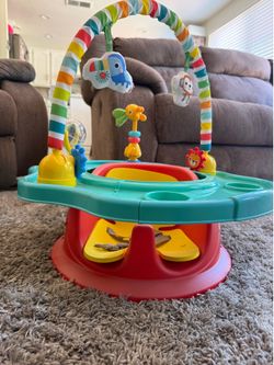 Baby activity seat with toys