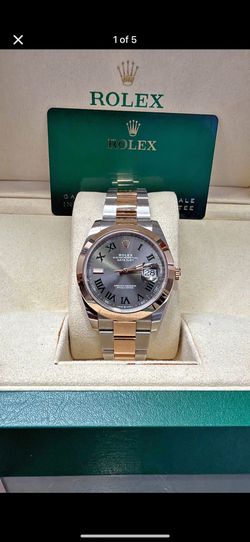Rolex Datejust 126301 - Wimbledon - Rose Gold - box & papers/warranty card 2021 - 41mm
