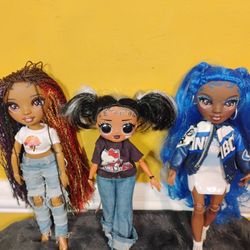 Beautiful Rainbow High And LOL Dolls