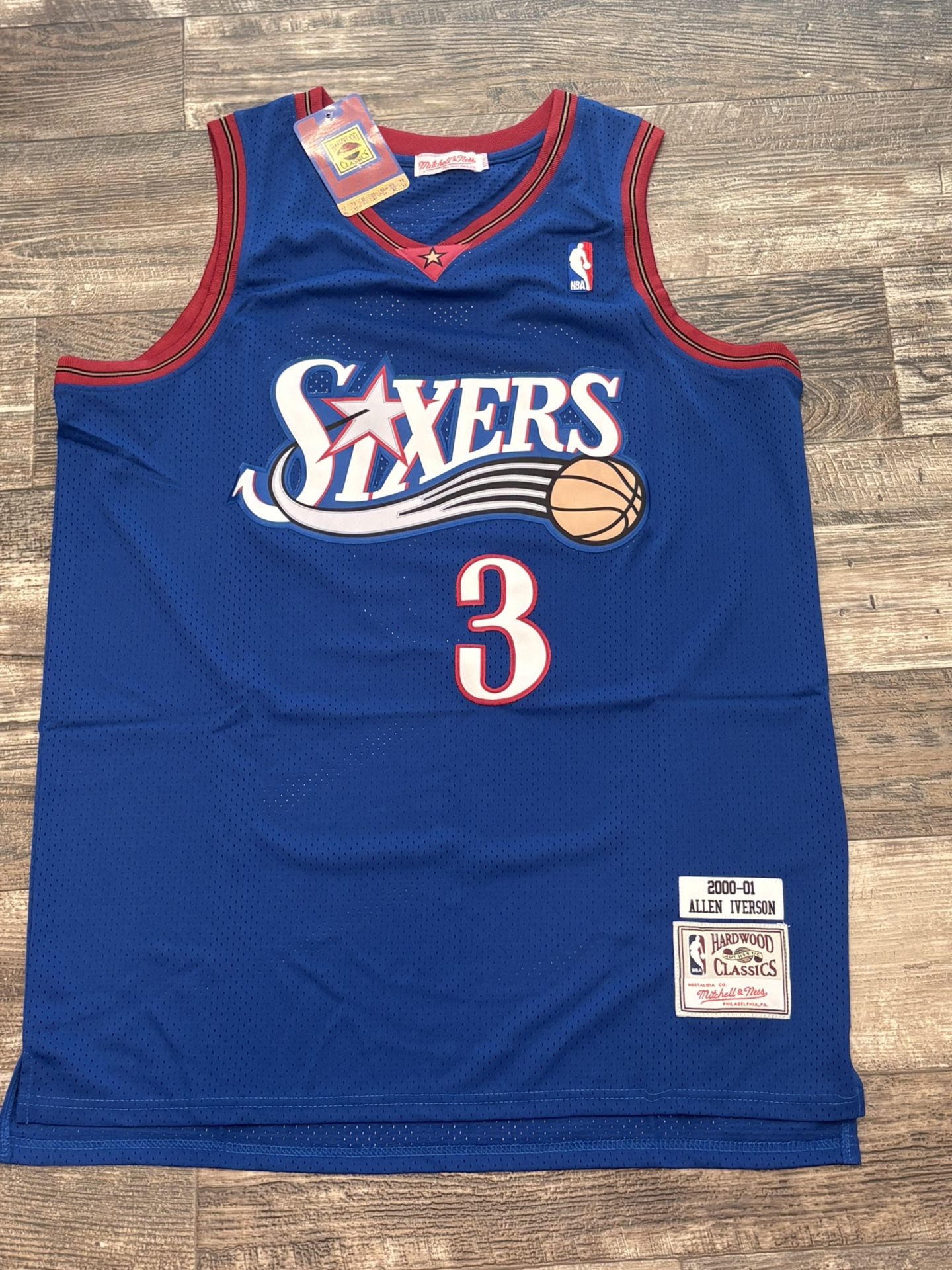 Allen Iverson (XL/2X) classic blue Philadelphia 76ers basketball jersey