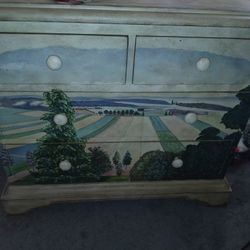 Hand Painted Chest Of Drawers
