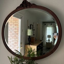 Wooden antique Mirror