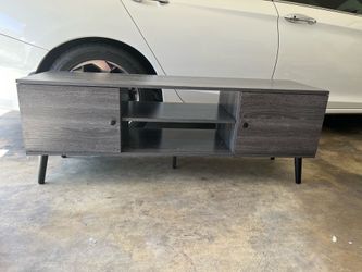 Gray tv stand (new)