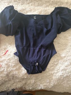 Blue large bodysuit