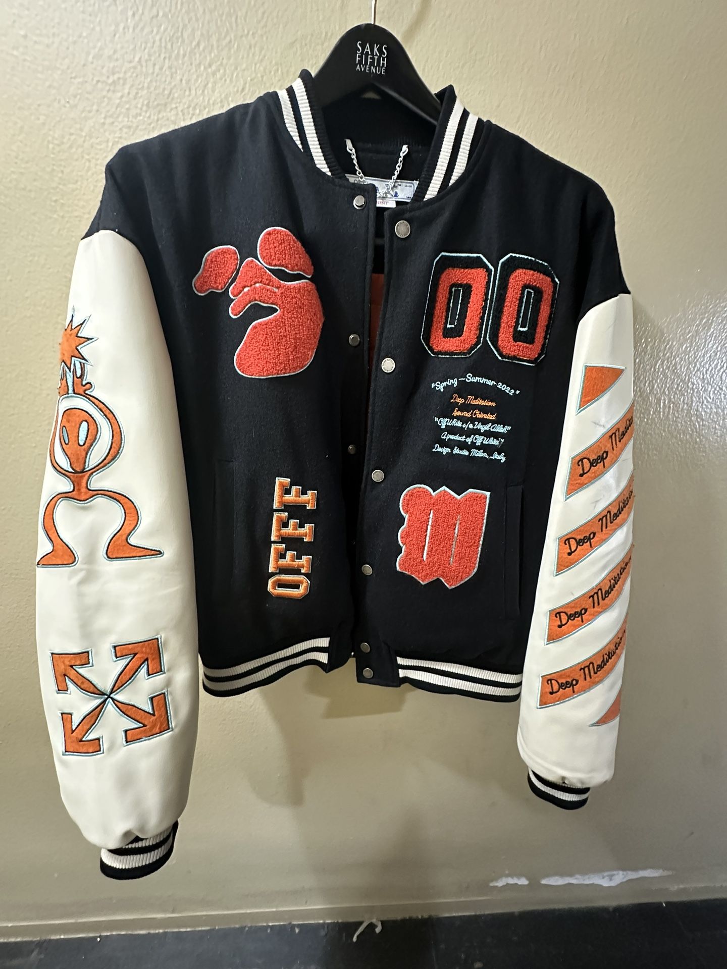 Off White Varsity Jacket
