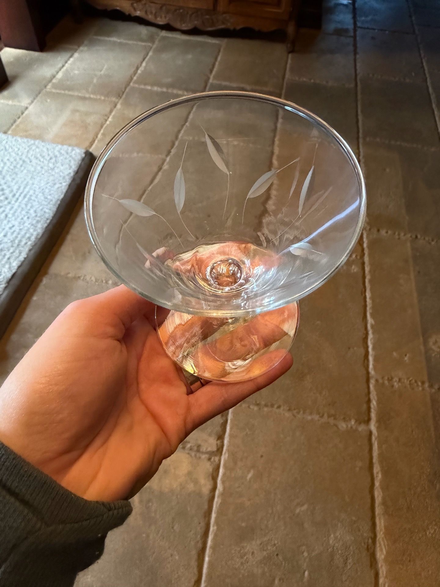 6 MCM vintage cocktail glasses