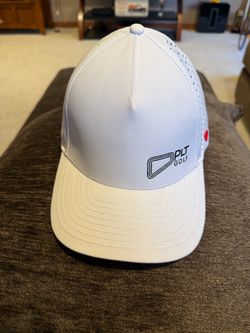 Fitted White PLT Golf Hat