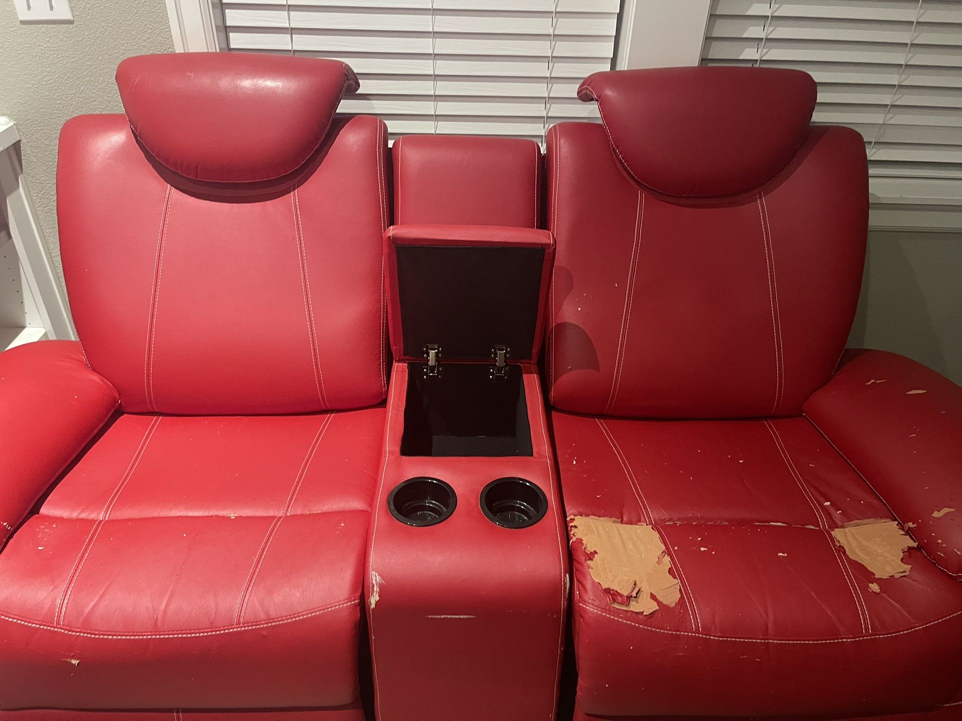 Free Red Reclining Couch