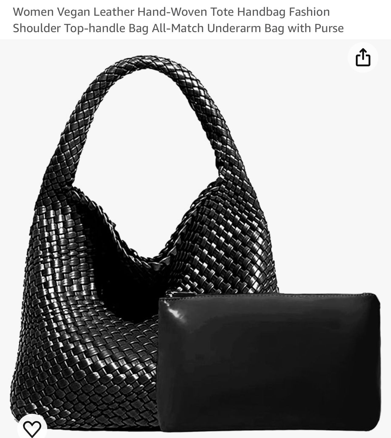 Leather Handbag, New