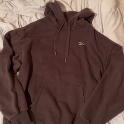 Brown Alo hoodie size xs
