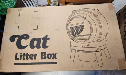 Automatic Litter Box, Dual Safety Sensors, App Control, Gray