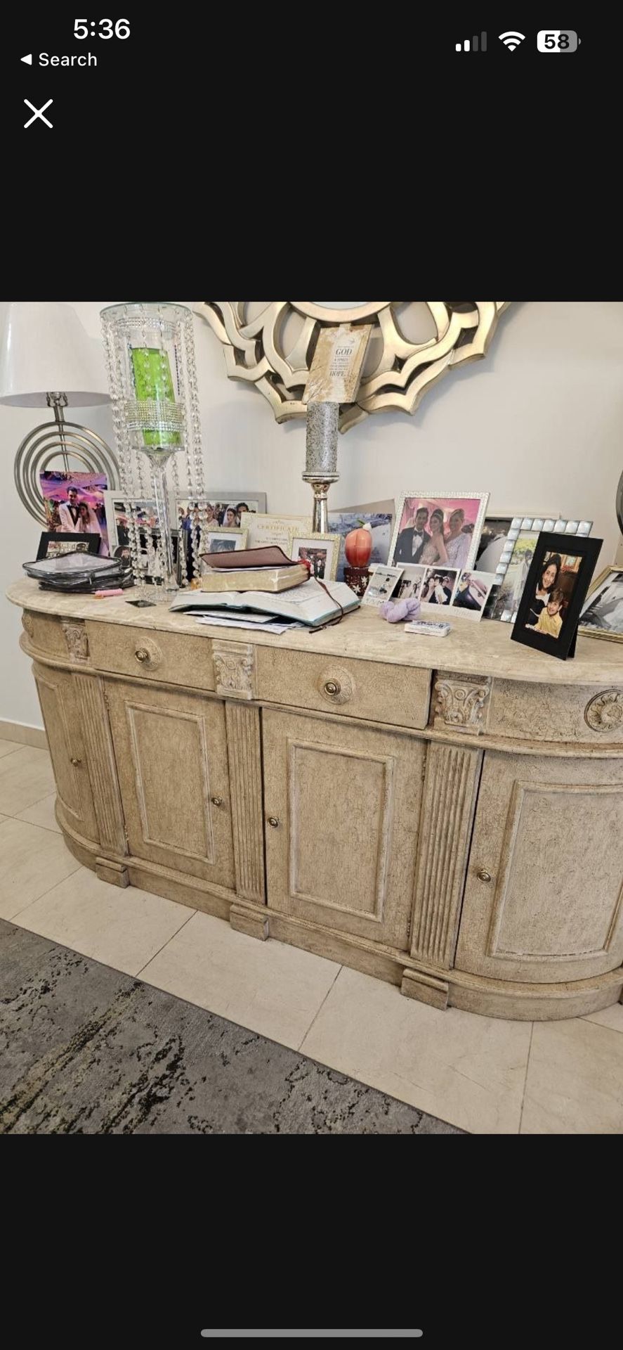 FREE DINING TABLE AND BUFFET