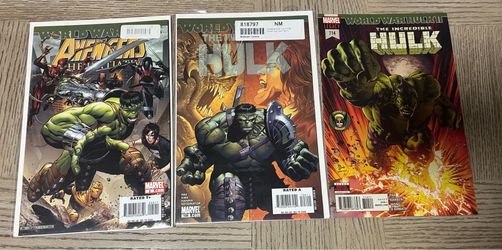 Lot of 3 World War Hulk / Incredible Hulk Marvel Comics