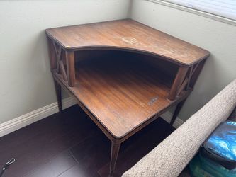 Vintage two-tier corner table